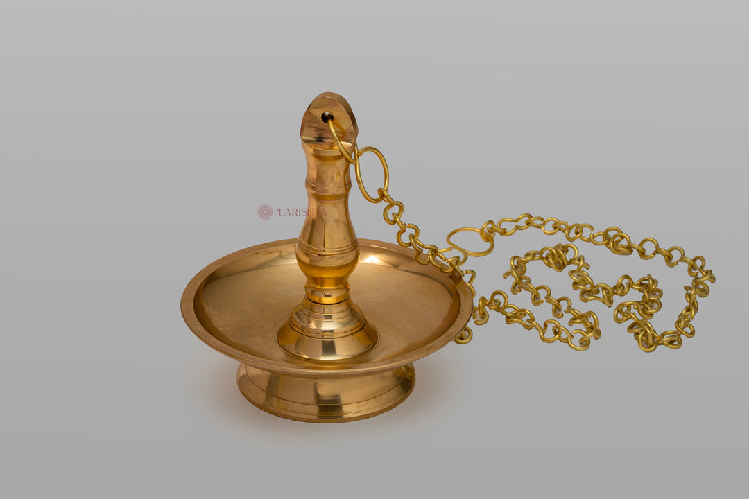 Brass hanging lamp